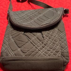 Thirty-One Brown Quilted Crossbody Bag